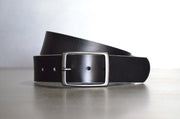 MATTE BLACK LEATHER BELT