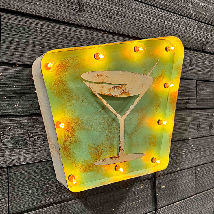 LARGE MARTINI LIGHTED SIGN